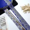 Ribete de Jacquard con Forma de Abanico Estilo Étnico de 3 cm para Faldas Hanfu Ma Mian Encaje Decorativo para Cojín Estilo Chino Nuevo