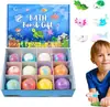 Em Estoque Brinquedo Explosivo Transfronteiriço Bolas de Sal de Banho com Brinquedos Escondidos 60g*12 Bolas de Sal de Banho Bolas de Sal de Banho