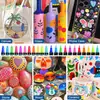 Popular Marcador Acrílico de Amazon, Bolígrafo de Punta Fina Doble Cara, Bolígrafo de Pintura a Base de Agua, Marcador para Cerámica, Bolígrafo para Dibujar de 36 Colores