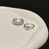 Anillo de circón simple de amor suave de alta calidad con diseño de nicho, exquisito anillo de dedo personalizado de moda de celebridades de Internet coreanas