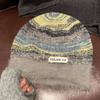 Chapéu de Lã Estilo Japonês para Crianças Outono e Inverno Cabeça Grande Wai À Prova de Frio Mantenção do Calor Versátil Baotou Chapéu de Lã Frio para Mostrar o Rosto Pequena Onda