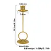 Portavelas Transfronterizo Arte de Hierro Metálico Adorno Retro Portavelas de Color Latón Decoración Navideña Accesorios para Bodas Base de Soporte para Velas