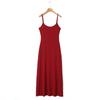 Vestido Bodycon Sexy de Alcinha Runqi Plus Size 8895 Vestido Longo Feminino de Alcinha Estilo Francês