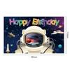 Bandera de Mejor Venta Nueva de Amazon Tema Espacio Universo Bandera Colgante de Cumpleaños Infantil Set de Tela de Fondo de Pancarta Nueva