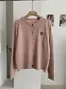 Chamarra suéter KEKEZOON estilo coreano con bordado de cachorro y botón de arcoíris para mujer, cárdigan holgado para otoño e invierno, moderno 8919