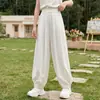 Calça Lanterninha de Verão para Meninas 2026 Novo Estilo Calça Casual Infantil Fina com Punho no Tornozelo Crianças Médias e Grandes Meninas Calça de Cor Sólida Repelente de Mosquitos