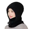 Boina de tricô cinza versátil estilo coreano para mulheres, gorro quente de inverno, faz o rosto parecer menor, adequado para cabeças grandes, chapéu da moda