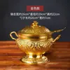 Tazón de lata para agua potable tailandesa vajilla importado de Tailandia estilo del Sudeste Asiático Dai plata Pao Ruda tazón tazón para postre de batido