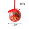 Pingente de bola de Natal Padrão de elementos de Natal bola pintada boneco de neve bola de bolha As decorações da árvore de Natal podem ser misturadas em lote transfronteiriço