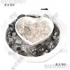 Piedra Cruda de Cristal Blanco Brillante Jimon Columna Doble Punta Hel Columna Doble Punta Cristal Blanco Diamante Doble Punta Metabo Estilo Europeo