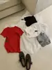 WGWE9379 Guangzhou Trece Líneas Ropa para Mujer Verano 2026 Nueva Camiseta de Manga Corta Versátil de Cuello Redondo Ajustada para Mujeres Pequeñas