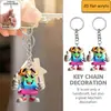 Llavero 2D Letras de Anime Lindo Colgante Decoración de Letra para Bolsa Ojo 26 Grande Plano para Llave de Coche Accesorio