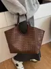 Bolso de Mano Tejido para Mujer 2025 Nuevo Bolso Grande Simple para el Trabajo Bolso de Mujer Gran Capacidad Bolso para Suegra Bolso de Hombro