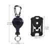 Mosquetão Grande Triangular Transfronteiriço Preto Fivela de Puxar Fácil Porta-Chaves Anti-Perda Pingente para Mochila de Montanhismo Clipe para Mochila Venda por Atacado