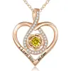 Cross-border Eternal Heart s925 colar de prata esterlina dupla camada para mulheres 12º aniversário Amazon Europeu e Americano pingente clavícula corrente