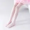 Calcetines de Baile para Niños para Práctica, Medias Finas de Primavera y Otoño, Mallas de Baile Blancas Antitorsión, Leggings para Niñas