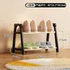 Sapateira simples, pequeno armário de sapatos de várias camadas para dormitórios, adequado para uso doméstico, hall de entrada e apartamentos de aluguel; um sapateiro estiloso no estilo "ins" para organizar sapatos