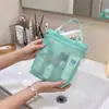 67151 Neceser de mano Dopamina, bolsa de maquillaje de gran capacidad, bolsa de almacenamiento multifuncional para viajes, bolsa pequeña de malla portátil