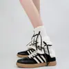 Calcetines con lazo de cinta para mujer, otoño e invierno 2024, estilo ballet, lolita, dulce JK, para cubrir piernas.