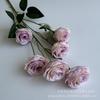 Simulação de flor 6 cabeça requintado rosa casamento auditório estúdio hotel decoração de flores falsas conjunto arranjo de flores atacado