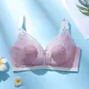 Renda Látex Copo Orelhas de Coelho Fino e Confortável Mostrando Seios Grandes Sutiã Sem Aro Pequeno Push-up Ajustável Lingerie Feminina 285