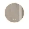 Espejo Inteligente Espejo de Maquillaje LED Montado en la Pared Pantalla Táctil Luminosa Espejo de Baño Antivaho con Luz Espejo de Baño Redondo
