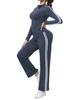 Ropa de Yoga Europea y Americana Entrenamiento Deportes al Aire Libre Casual Ajustado Adelgazante Traje de Fitness para Mujer Conjunto Deportivo de Dos Piezas Estilo Coreano