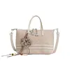 Bolsa feminina transfronteiriça, bolsa de ombro e transversal casual e versátil, nova bolsa quadrada pequena feminina Henggeng, bolsa de palha tecida moderna e fashion