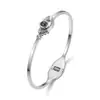 Agita el sonido con el brazalete de apertura Acuerdo de amor proyección de memoria 100 idiomas Te amo acero de titanio no se desvanece