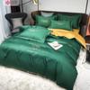 Jielia juego de ropa de cama de boda de cuatro piezas algodón de boda algodón colcha rojo grande sábana funda de edredón juego de tres piezas