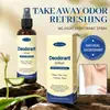 Spray desodorante antitranspirante eliminador de olores transfronterizo, todo en inglés, fragancia refrescante para el cuerpo para el olor de las axilas