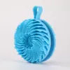 Cepillo de Baño de Silicona de Doble Cara y Peine para el Cabello Dos en Uno, Herramienta de Exfoliación Indolora, Herramienta para Lavar el Cabello, Cepillo Masajeador para el Cabello