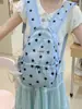 Mochila estrellada estilo ins coreano para estudiantes mujeres, adecuada para ir a la escuela, mochila pequeña de gran capacidad y alto atractivo estético