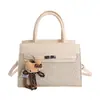 Bolsa cuadrada pequeña de estilo europeo y americano para mujer, para ir al trabajo, nueva moda 2026, chic, simple, de mano, elegante, de hombro y cruzada