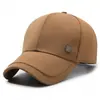 Chapéus Masculinos Novos para Meia-Idade e Idosos Estilo Coreano Versáteis para Todas as Estações Bonés de Beisebol Respiráveis para Lazer ao Ar Livre Chapéus de Proteção Solar