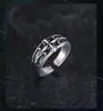 Anillo Creativo de Dedos Índice con Alas de Ángel, Anillo Abierto Ajustable Personalizado de Moda, Anillo Unisex de Alas de Plumas Cepilladas