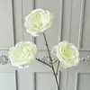 Flores artificiais para casamento Austin de 3 peças, flores artificiais para arranjos florais, decoração para vitrines comerciais, flores para decoração de casa
