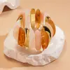 Pulsera de Cordón Elástico Acrílico Europeo y Americano con Puntada Degradada, Única y Exagerada, Estilo de Nicho, Joyería de Moda de Alta Gama para Mujeres