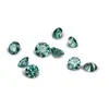 Fabricantes de Wuzhou Cultivan Gemas, Moissanita de Color, Piedras Crudas Verde Esmeralda, Al por Mayor en Stock, Piedras Redondas Artificiales