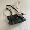 Bolsa Retro de Couro com Cera para Mulheres, Grande Capacidade, Nova Bolsa de Ombro/Axila Casual de Nicho Outono/Inverno 2026, Bolsa para o Trabalho para Mulheres