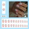 Piezas de arte de uñas con estilo de comercio exterior europeo y americano, pequeñas, frescas, lindas, multicolores, armadura de desgaste, sentido avanzado, parche de uñas postizas