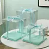 Caja de Pastel Transparente al por Mayor 4 pulgadas 6 pulgadas 8 pulgadas 10 pulgadas 12 pulgadas 14 pulgadas doble altura tres en uno caja de pastel
