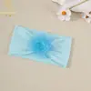 Accesorios Europeos y Americanos Transfronterizos para el Cabello Infantil Diadema Ancha Suave de Color Sólido Protección de la Fontanela Malla para Bebés Diadema para Bebé Flor
