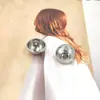 Botones Redondos Lisos Multicolores Estilo Británico de Hongo para Abrigos, Cárdigans, Trajes, Suéteres Tejidos, Botones Metálicos