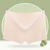 Pantalones de Seguridad Antipolvo Transpirables Finos Sin Marca de Hilo de Seda Hielo Talla Grande para Mujer Pantalones tipo Boxer Interior de Algodón Braguita Boxer para Mujer