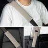 Cinto de segurança para carro, ombreira alongada, masculina e feminina, macia, cor sólida, curta, pelúcia, capa protetora, suprimentos para interior do carro, logotipo do carro