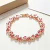 Pulseira de Zircônia em Formato de S Criativa Europeia e Americana, Pulseira Colorida de Diamante Fashion e Tendência, Luxo Leve, Exquisita, Versátil, Joia de Alta Qualidade para Mulheres