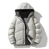 Chaqueta de Plumas Nueva Norma Nacional Invierno 2025 para Hombres y Mujeres, Marca de Moda Pluma de Pato Streetwear con Capucha Holgada Versátil Abrigo Cálido