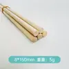 Palo de madera de cabeza plana, palo redondo de madera de abedul maciza, palo de madera natural para raspar crayones, palo de madera para pintura DIY infantil, palo redondo de madera