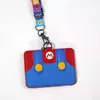 Porta-Cartão Cartoon Mario Fofo Super Mario Corda Retrátil Controle de Acesso a Ônibus Proteção de Cartão de Estudante Porta-Cartão Personalização
